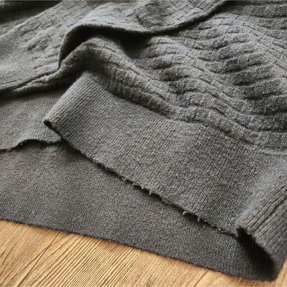 Ted Baker Men's Lentic Long Sleeve Textured Crew Neck Navy Size L - Picture 11 of 11